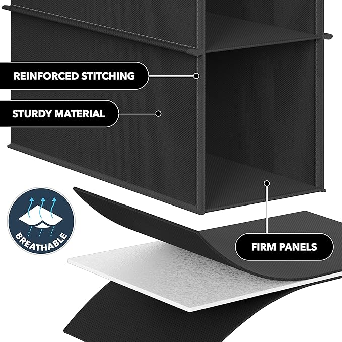 Simple Houseware 2 Pack 10 Shelves Hanging Organizer