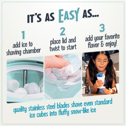 Nostalgia Snow Cone Shaved Ice Machine - Retro Table-Top Slushie Machine Makes 20 Icy Treats - Includes 2 Reusable Plastic Cups & Ice Scoop - Retro Red