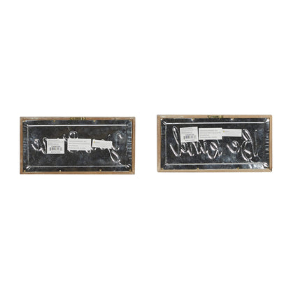 Deco 79 Wall Decor, S/2 12" W, 6" H, Brown