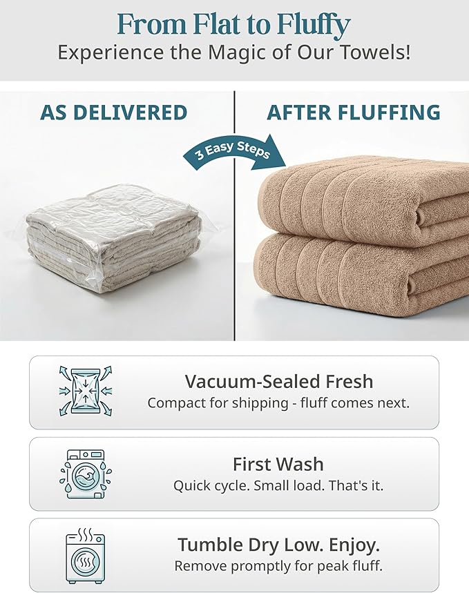 Casa Platino 100% Luxury Cotton Bathroom Towel Set 8 Pcs