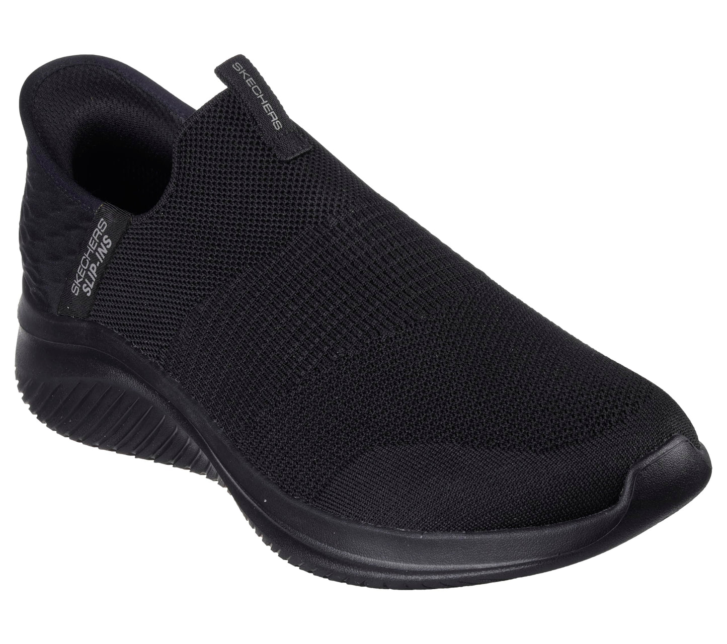 Skechers Men's Ultra Flex 3.0 Smooth Step Sneaker, Black Knit Trim, 10 UK
