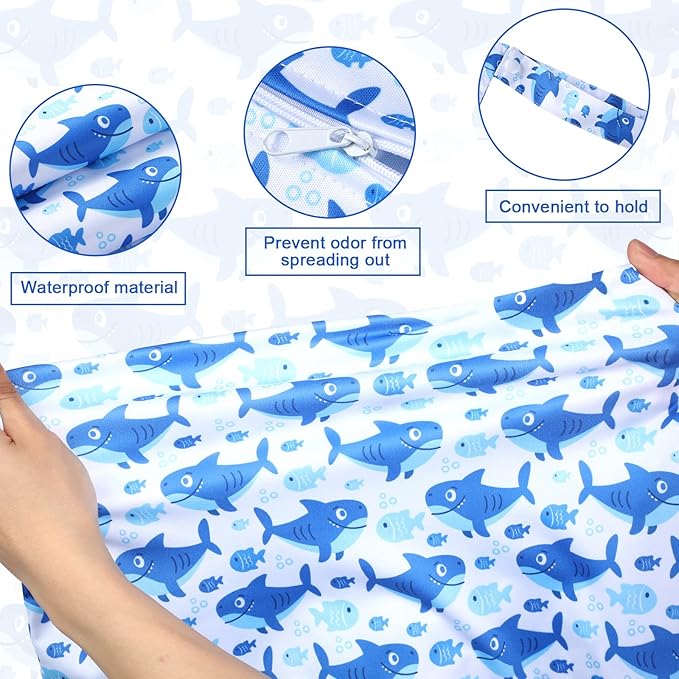 Shappy 2 Pcs Large Travel Laundry Bag Washable Waterproof Wet Dry Large Dirty
