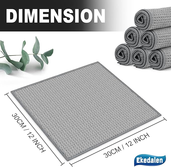 Microfiber Cleaning Cloth Waffle Weave