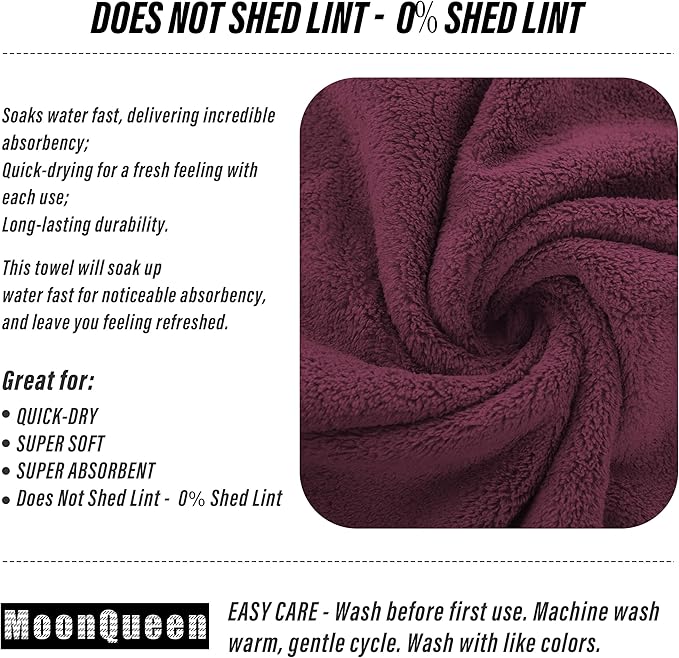 MOONQUEEN 18 Pack Premium Hand Towels