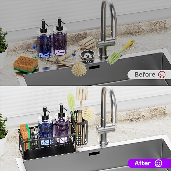 MASADI Kitchen Dish Soap Dispenser Set