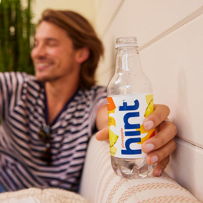 Hint Water Pineapple, Pure Water Infused with Pineapple, Zero Sugar, Zero Calories, Zero Sweeteners, Zero Preservatives, Zero Artificial Flavors, 16 Fl Oz (Pack of 12)