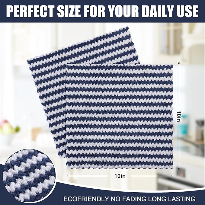 Homaxy 18 Pack Kitchen Dish Cloths, Ultra Soft and Absorbent Dish Towels