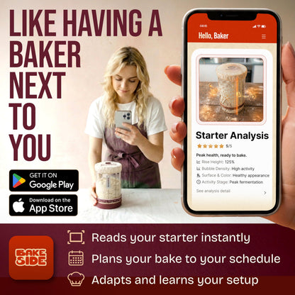 Superbaking Sourdough Starter Kit, 9" Splinter-Free Banneton Bread Proofing Basket Set with Non-Stick Silicone Dough Sling & Glass Starter Jar Kit, Sourdough Bread Baking Supplies, Sourdough Tools