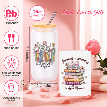 JoycuFF Book Lovers Gifts, Gifts for Book Lovers Women, Bookish Gift Accessories for Readers, Gift for Librarian Bookworms Reading Club Birthday Christmas
