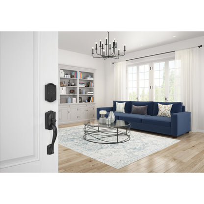 Schlage Encode Smart WiFi Deadbolt Lock for Front Door - Keyless Entry with App or Touchscreen - Works with Alexa, Hey Google, & Airbnb - Create Codes for Guests - Matte Black