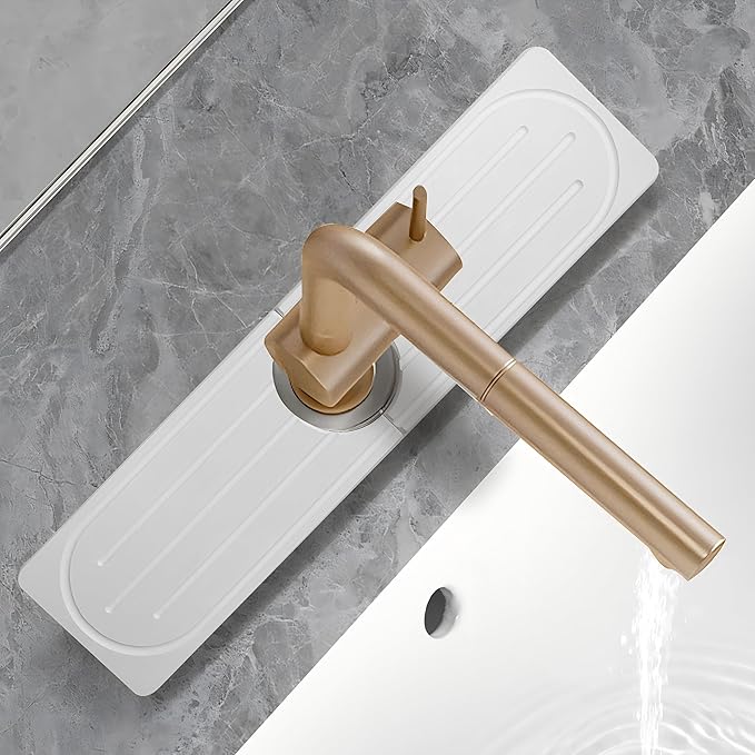 Stone Faucet Mat for Kitchen Sink, Diatomite Fast Drying Absorb Moisture Tray