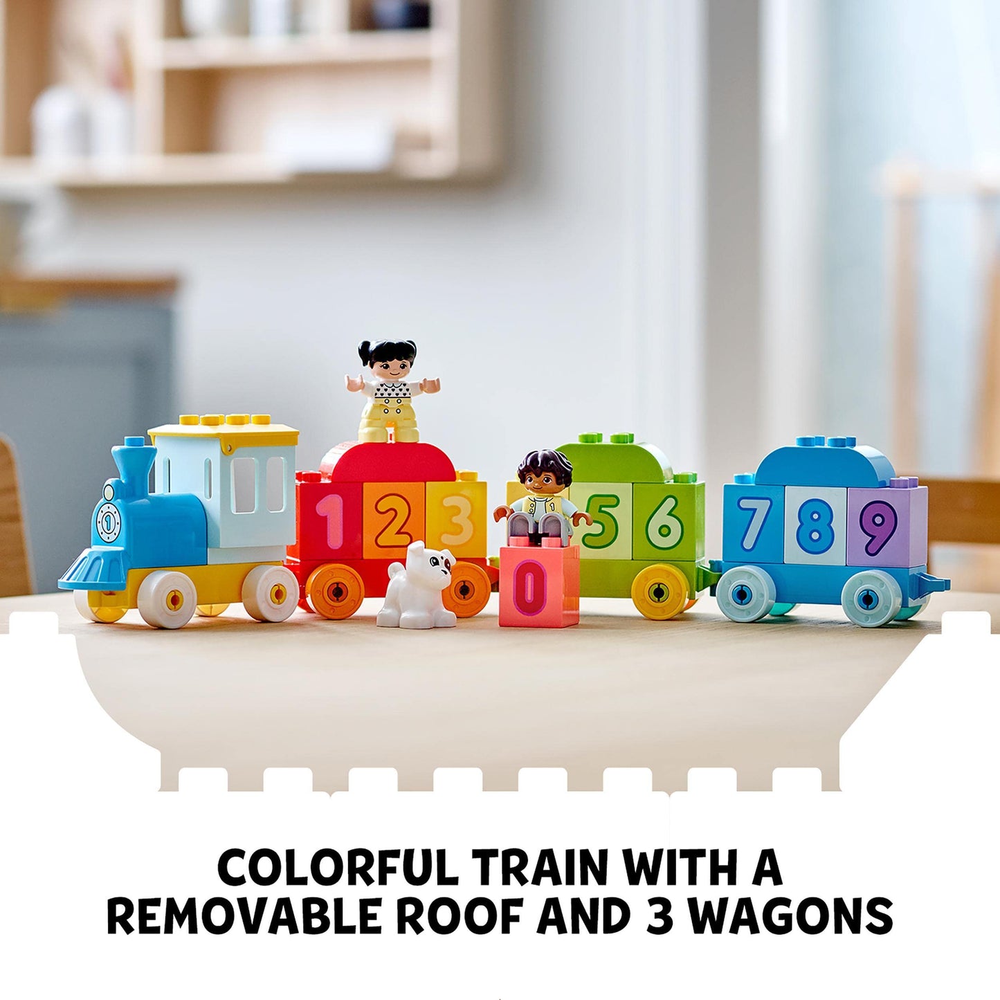 LEGO DUPLO Number Train - Learn To Count - Educational Learning Toy for Toddlers - incl. Colourful Number Bricks and 2 Figures - Gift for 1+ Year Old Boys & Girls - Christmas Treat - 10954