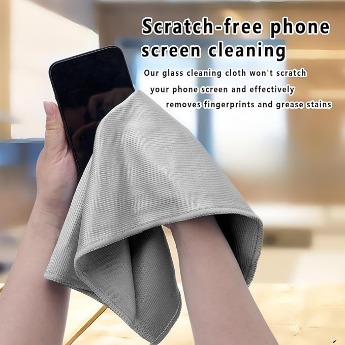 6 Pack Glass Cleaning Cloth Microfiber Cleaning Cloth