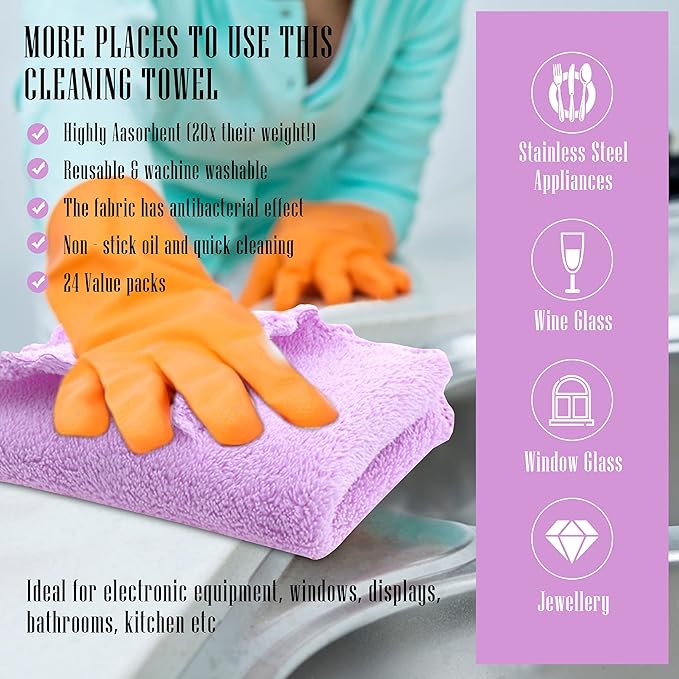 24 Pack Kitchen Dishcloths