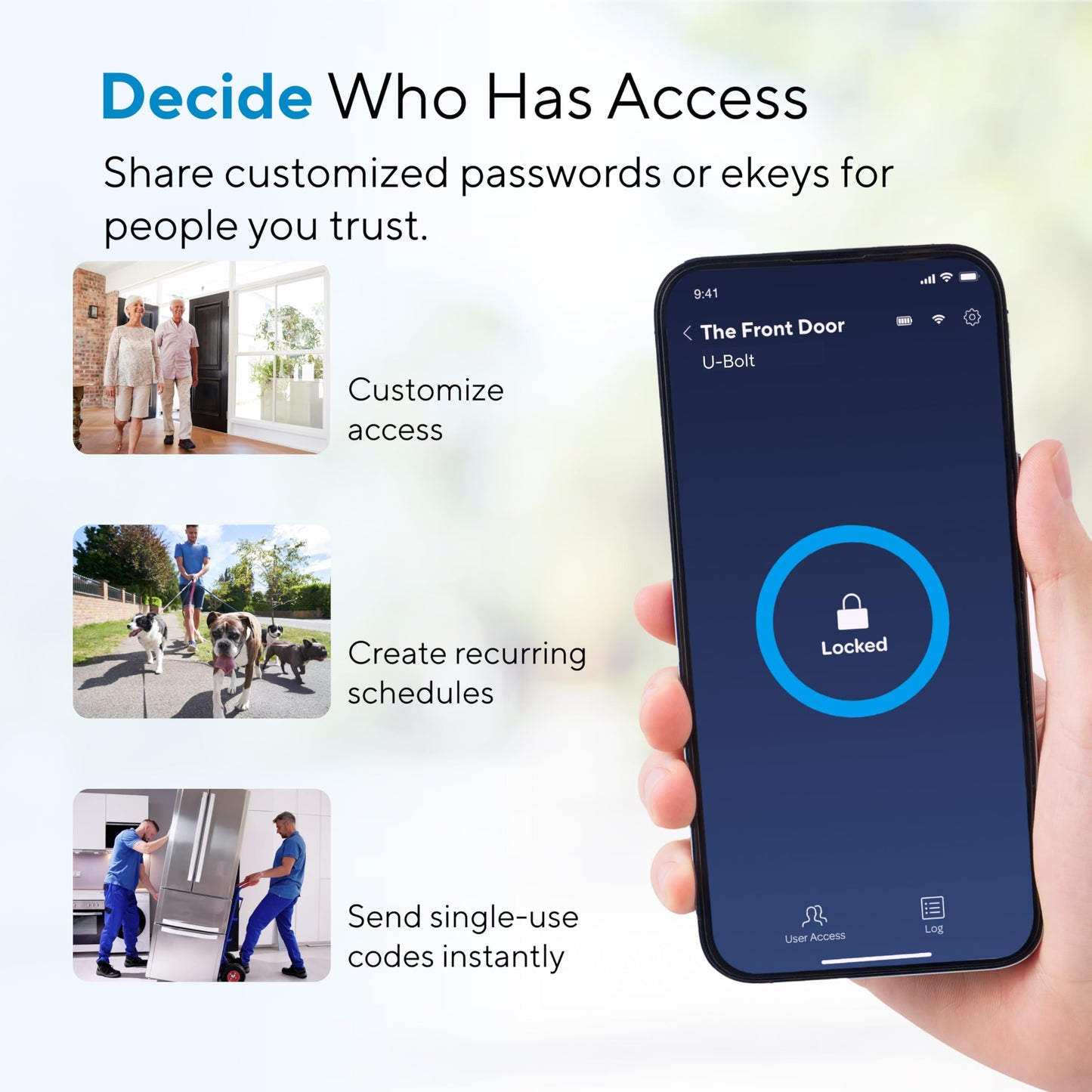 ULTRALOQ Bolt Fingerprint WiFi Smart Lock, Works with Apple Home, Siri, Alexa, 8-in-1 Keyless Entry with Fingerprint ID, App Remote Control, Keypad Deadbolt, BHMA Cert., Easy Install, 10 Mo. Battery