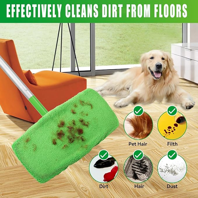 6 Pack Reusable Microfiber Mop Pads