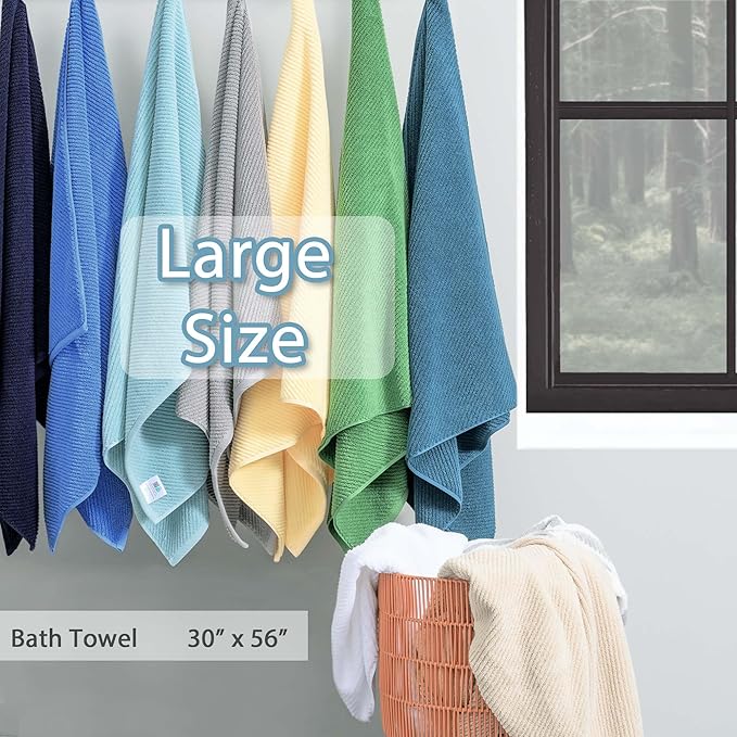VOOVA & MOVAS Bath Towel Set, Large 30" x 56"