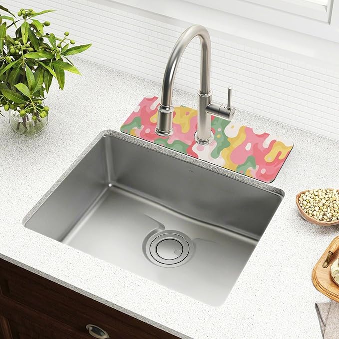 Kitchen Sink Splash Guard 1 PC 30 Inch Sink Faucet Mat Splash Guard