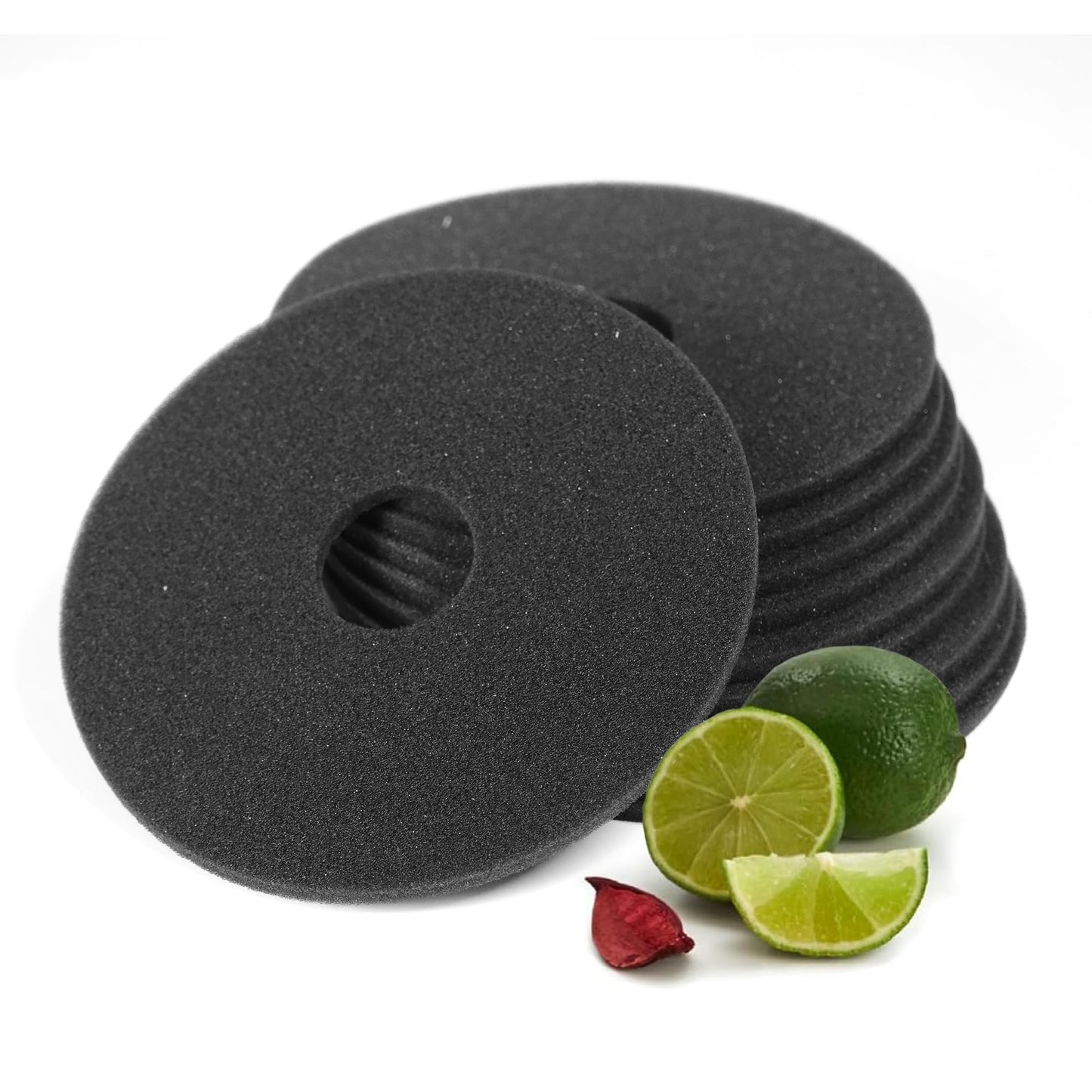 Sunziba 10Pcs Bar Salt Rimmer Sponges | Black Replacement Sponge Set for Glass Margarita Salter | Salt Rimmer for Cocktails