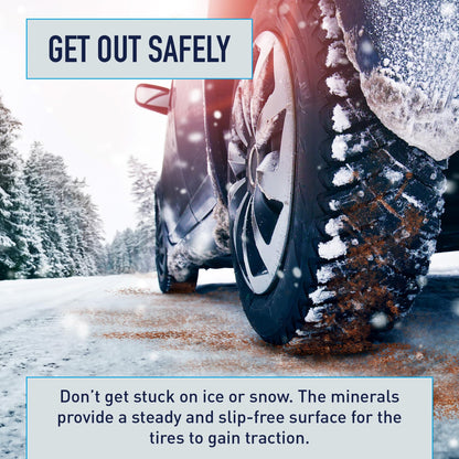 Traction Magic Walk on Ice - Instant Grip for Snow & Ice, Prevent Slips & Falls, Safe for Kids, Pets, & Cars, Unique Mineral Blend, 100% Salt & Chemical Free, 1.75 lb CAN for Walkways & Sidewalks