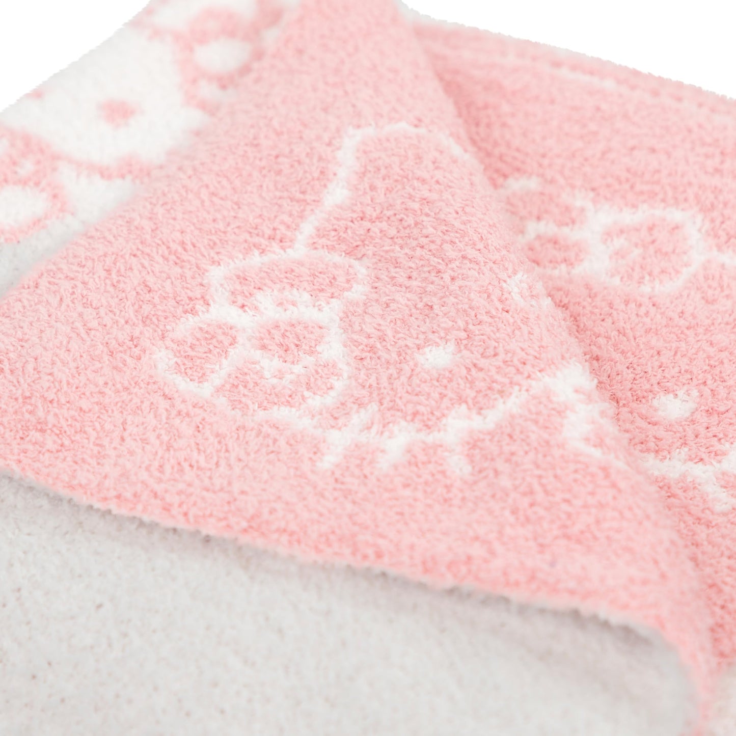 Jay Franco Sanrio Hello Kitty Feather Knit Super Soft Throw Blanket - Reversible Checkered Blanket 50 x 60 Inches, Lightweight Kawaii Pink Machine Washable for Couch, Sofa, Bed (Official Sanrio)