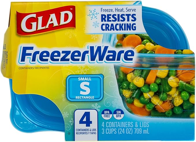 Glad GladWare Freezerware Food Storage Containers