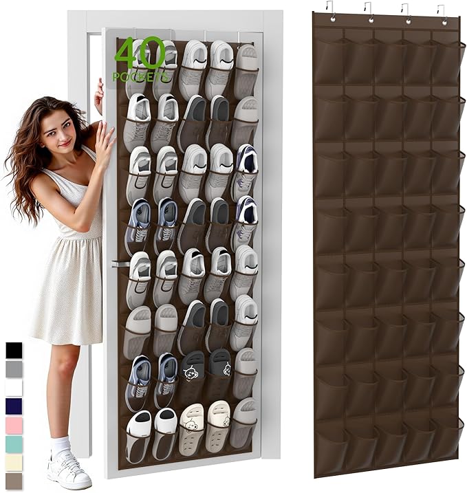 Unjumbly Over the Door Shoe Organizer