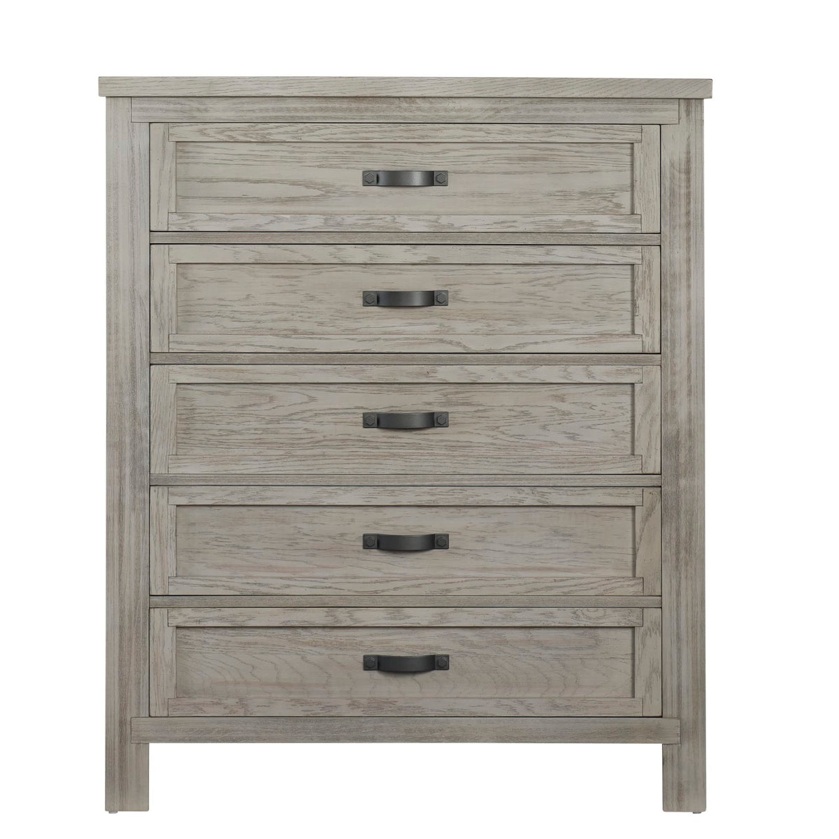 Soho Baby Hanover Premium Soft Closing 5-Drawer Dresser Chest Dresser, Oak Gray