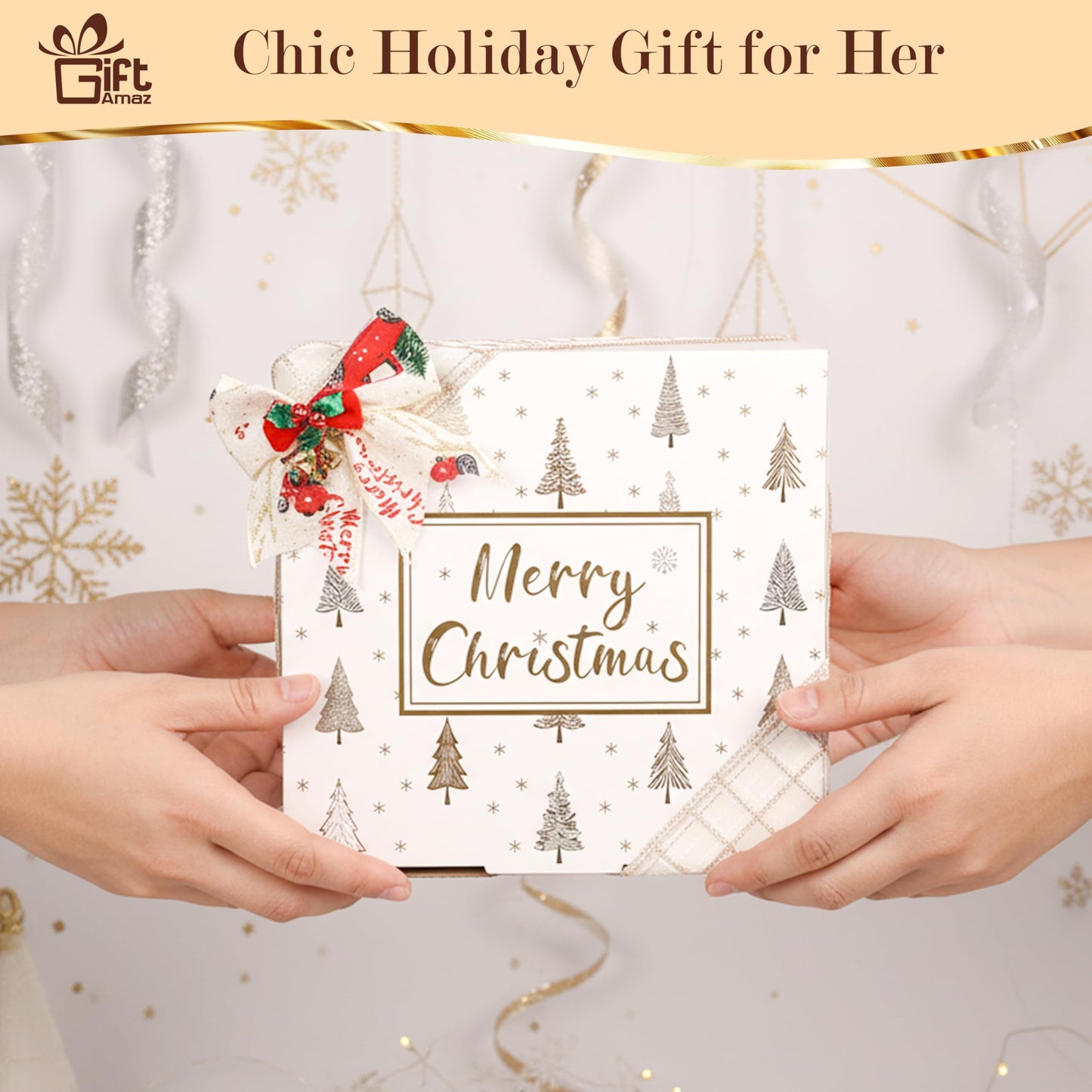Christmas Gift Set for Women Girl, Valentines Day Gifts Baskets Box with Scented Candle, Self Care Gift for Her, Mom, Wife, Friends, Grandma, Sister, Bestie, Coworkers, Holiday Gift Presents for Women