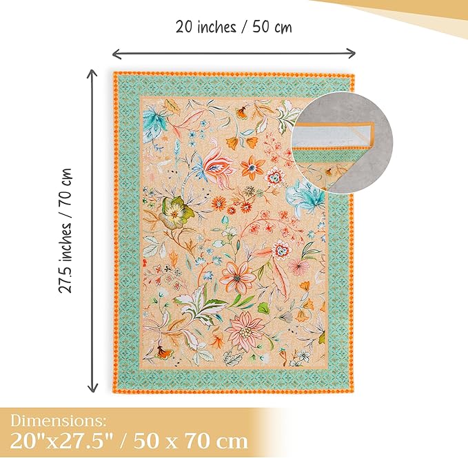 Maison d' Hermine Kitchen Towels Set of 3 100% Cotton 27.50" x 20" Reusable