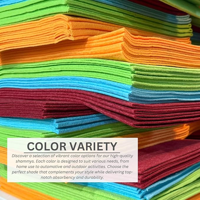 100 Pack Extra Large Original German Shammy Cloths Chamois Towels Super