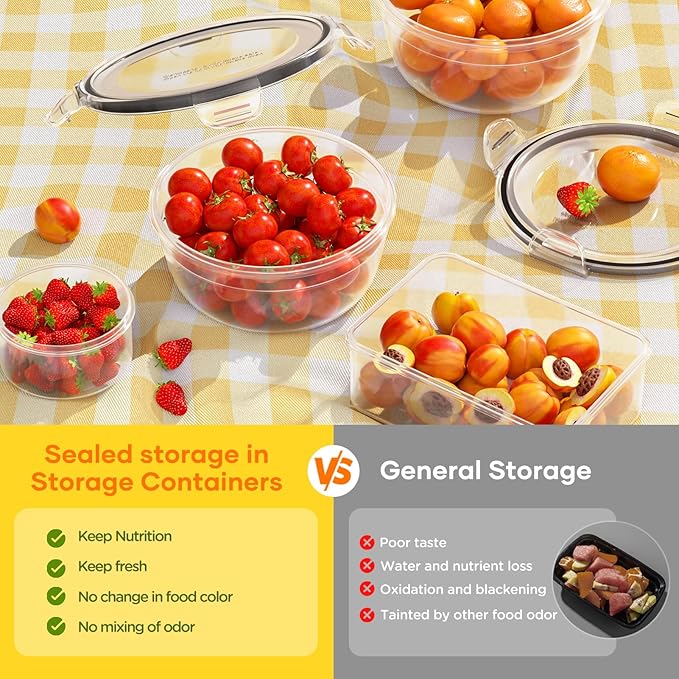52 PCS Food Storage Containers