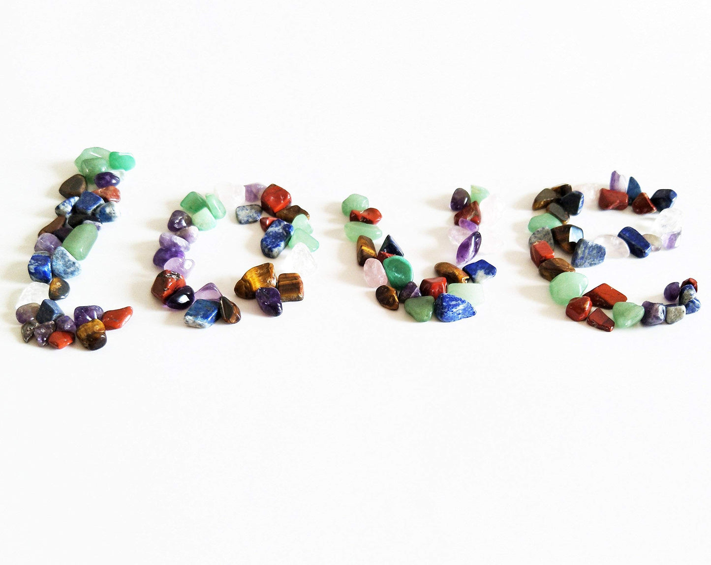 Mina Heal Chakra Stones Collection, Tumbled and Polished Natural Crystals, Mixed 7 Chakra Stones for Meditation, Energy Balance and Decorative Use (1Pound, 10-20mm)