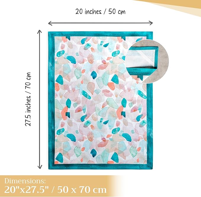 Maison d' Hermine Kitchen Towels Set of 3 100% Cotton 27.50" x 20" Reusable