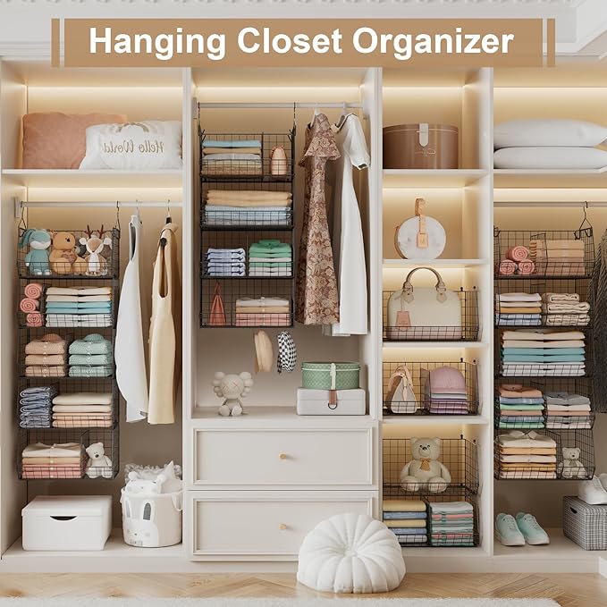 5 Tier Extra Large Closet Hanging Organizer
