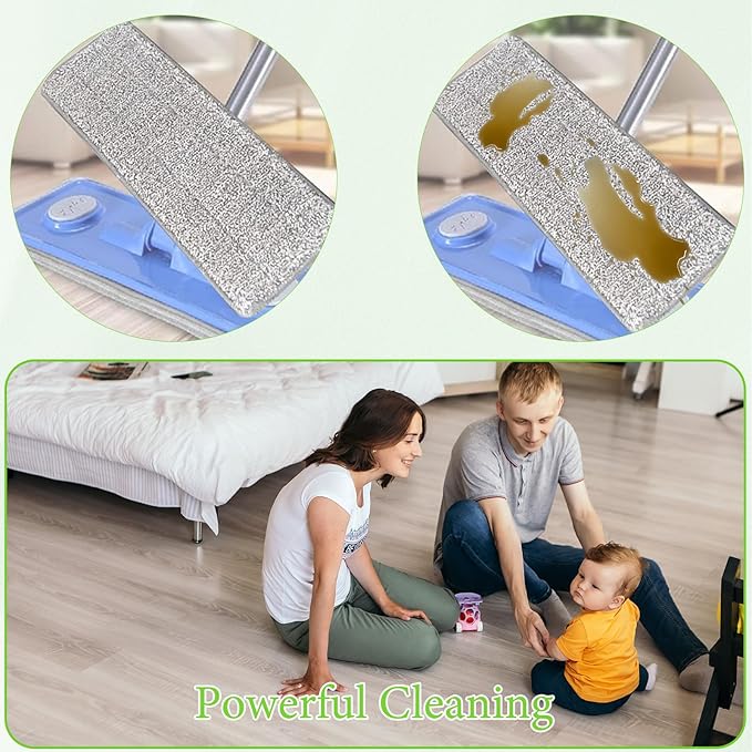 3 Pack Flat Mop Replacement Pad