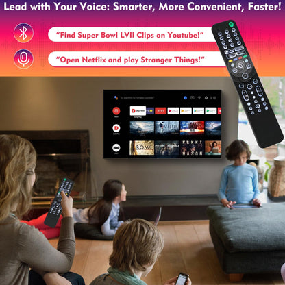 Universal Backlit Remote for Sony TV, for All 2019-2025 Sony Remote Control for Smart TV with Voice Control, Replacement Remote for Bravia XR/XBR/KD Series Google TVs, Backlight, 1 Year Full Warranty