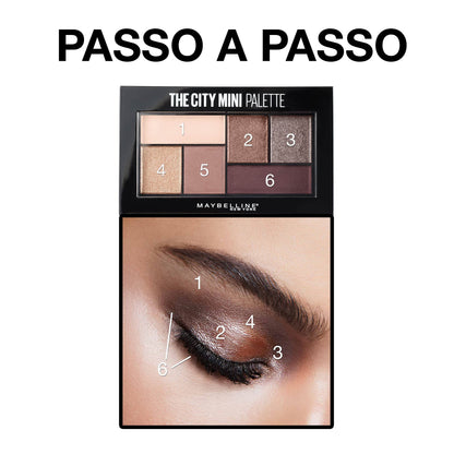 Maybelline New York The City Mini Eyeshadow Palette Makeup, Hi-Rise Sunset, 0.14 oz.