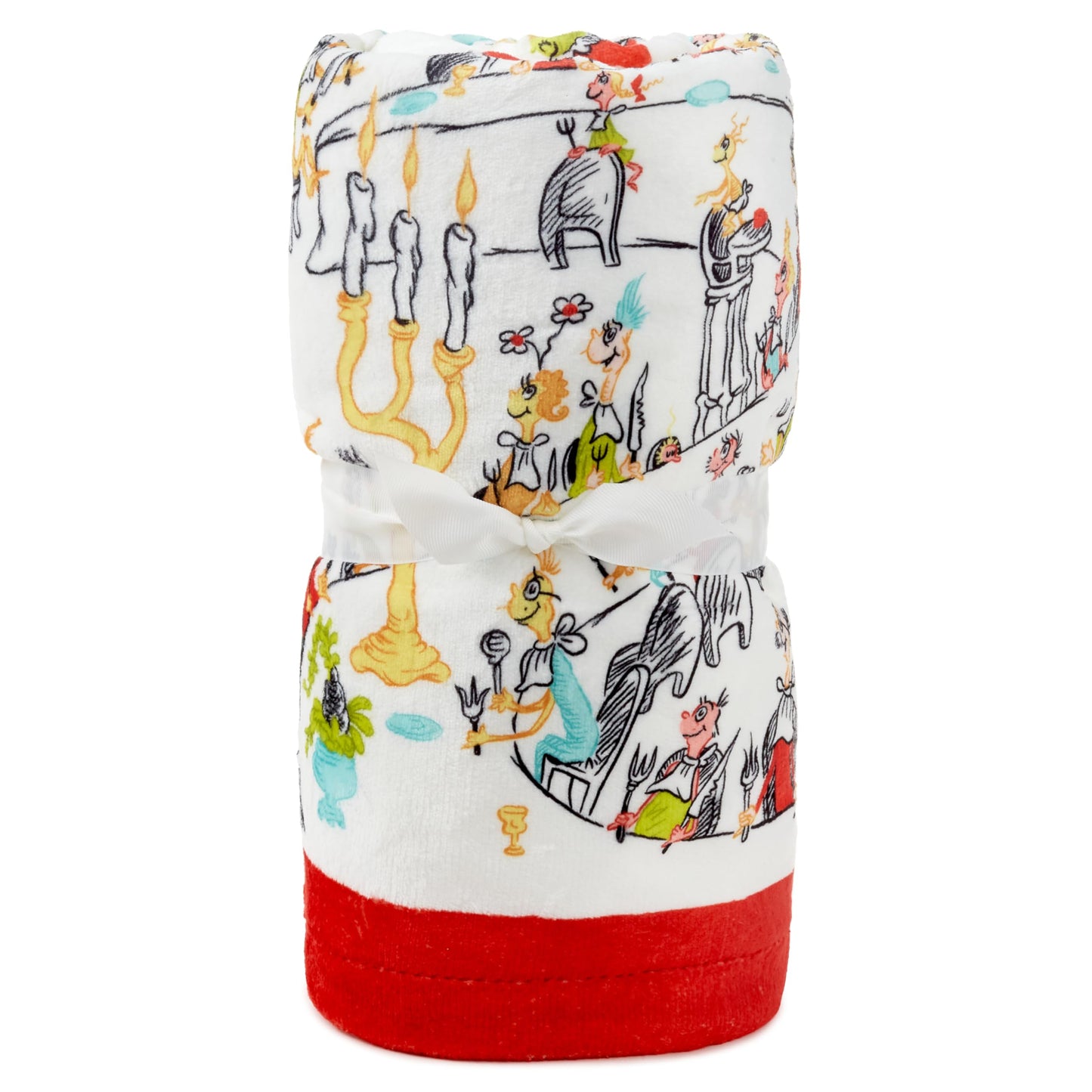 Hallmark Dr. Seuss's How The Grinch Stole Christmas! Throw Blanket (Storybook Scenes), 50x60