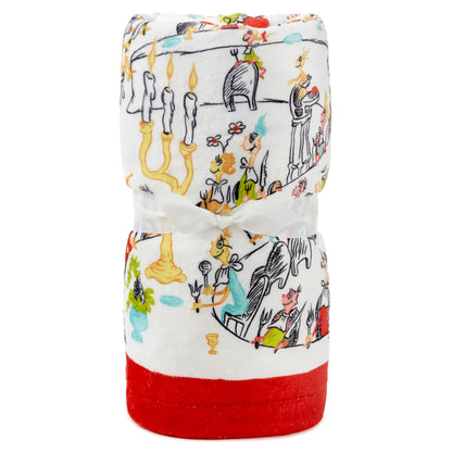 Hallmark Dr. Seuss's How The Grinch Stole Christmas! Throw Blanket (Storybook Scenes), 50x60