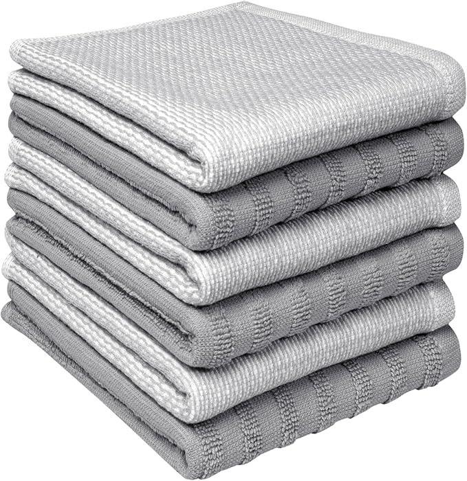 Bumble Premium Dish Cloths 13"x13" | 100% Natural Ring Spun Cotton | 400 GSM |