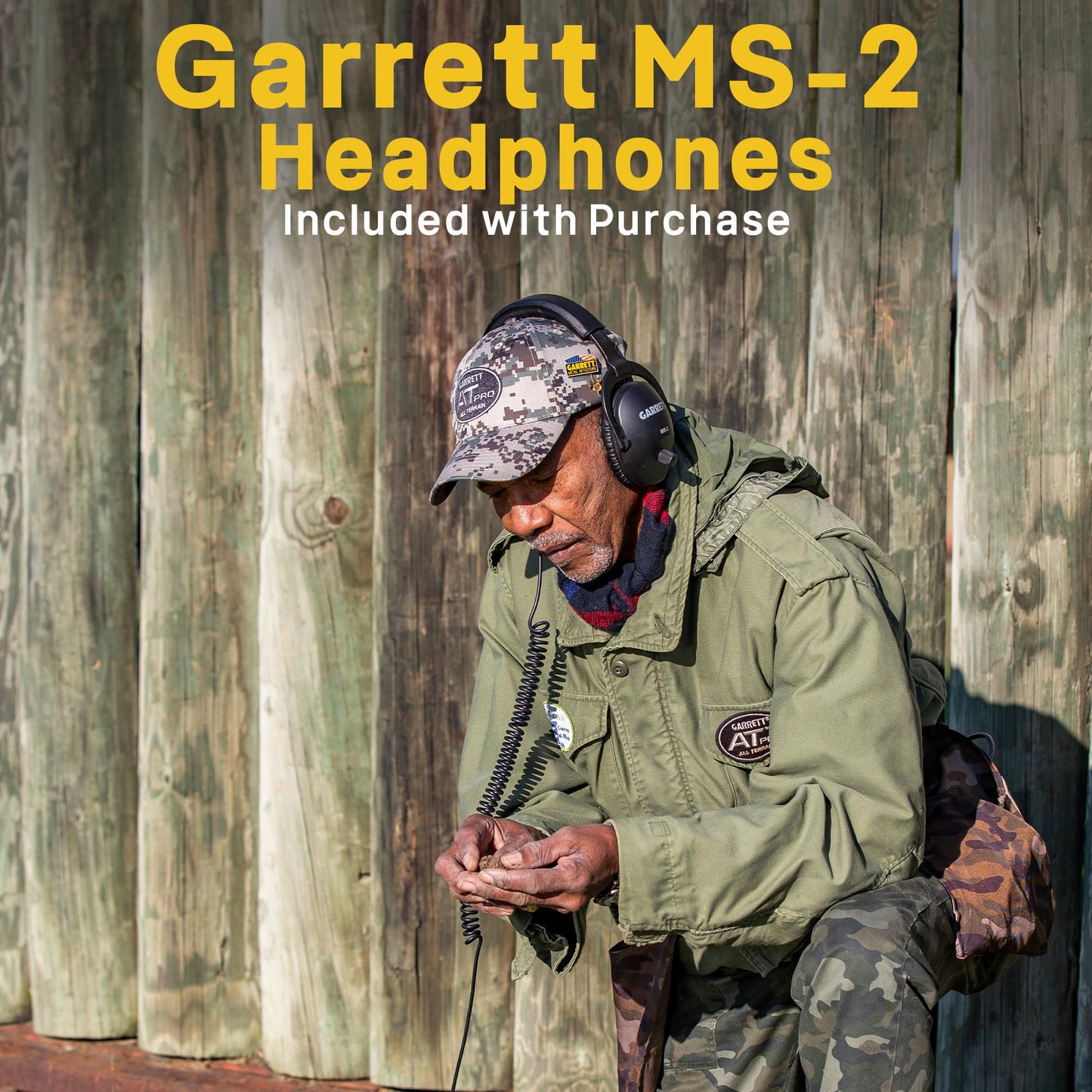 Garrett A.T. Pro & Pro-Pointer A.T. Metal Detector Bundle – Made in The USA - Waterproof to 10ft, Proportional Audio, Iron Audio, Fast Recovery, Includes MS-2 Headphones & Pinpointer