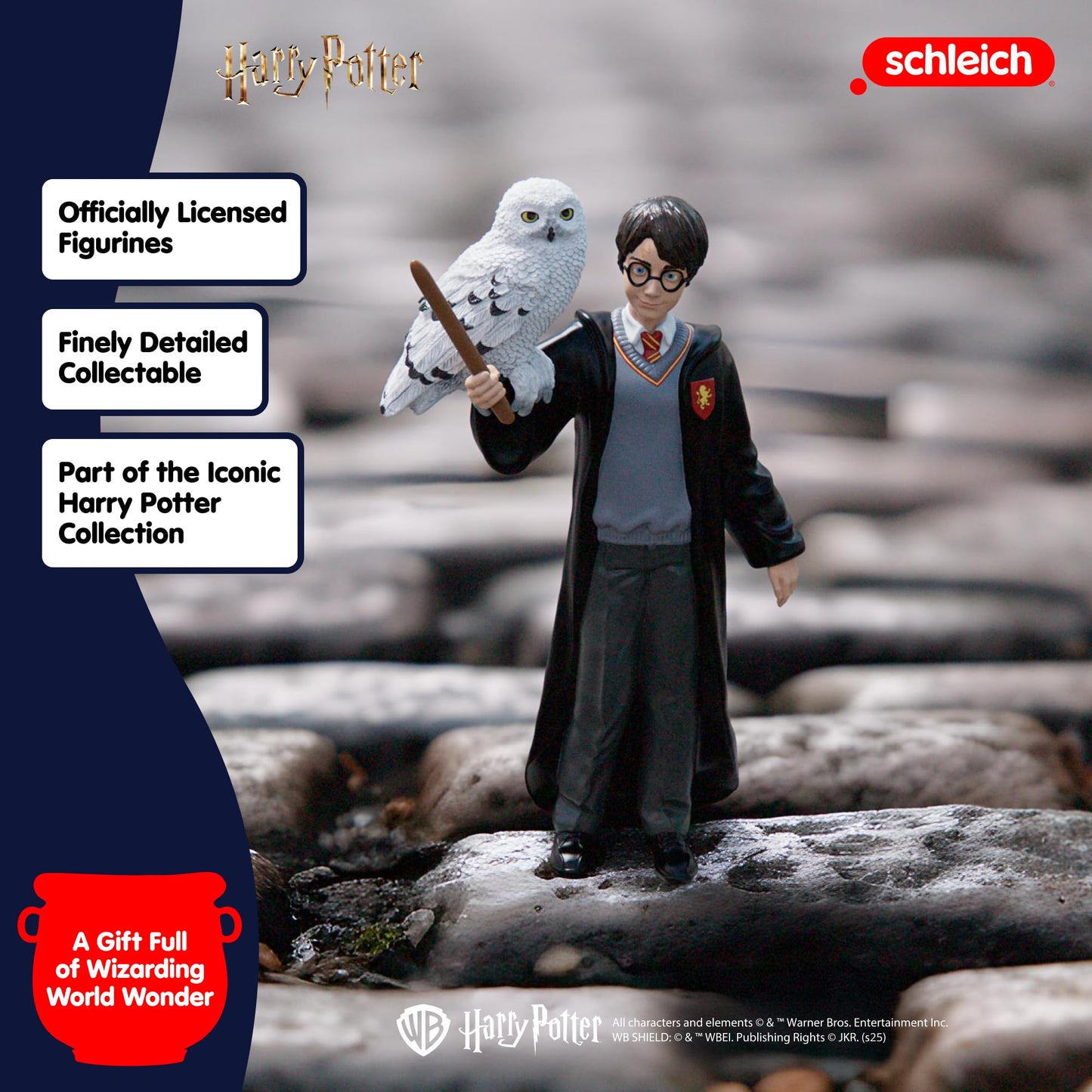 Schleich Wizarding World™ of Harry Potter 2-Piece Set with Harry Potter™ & Hedwig™ Collectible Figurines for Kids Ages 6+