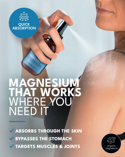 Magnesium Spray for Sleep 2x100ml - 100% Natural & Ultra Pure Organic Magnesium Oil | Topical Foot Spray for Restless Legs & Muscle Cramp Relief | Magnesium Chloride Oil from Zechstein