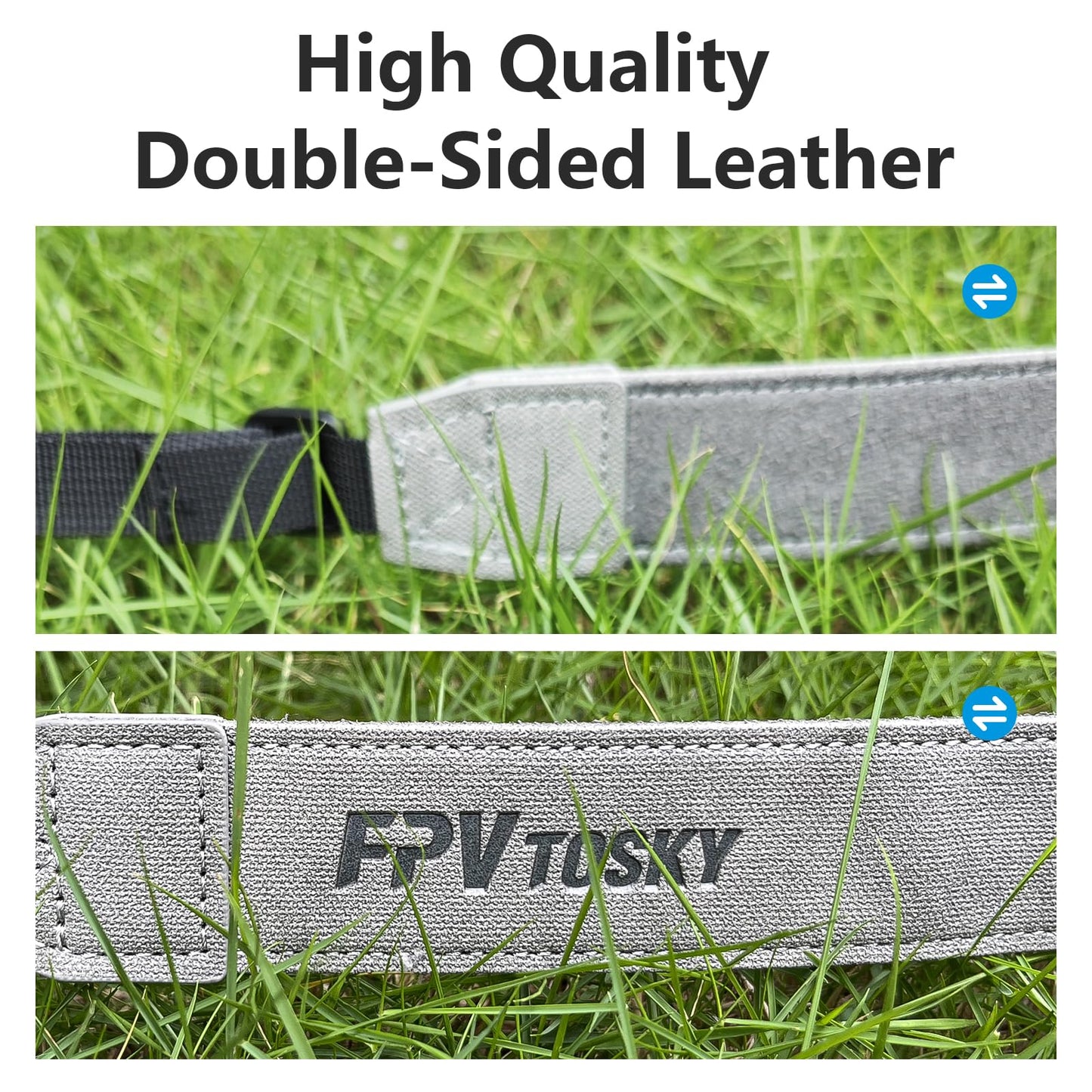 FPVtosky Neck Lanyard with Joystick for DJI RC/RC 2, PU Leather Shoulder Strap and 1 Pair of Rocker, Compatible with DJI Mini 5/4 Pro/Mini 3/ Mavic 3 Classic/Air 3 Remote Controller Accessories