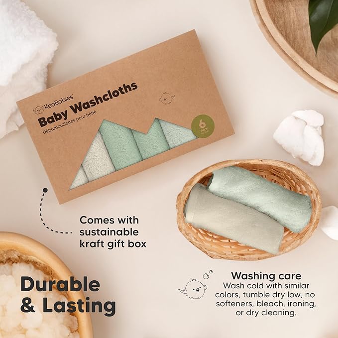 6-Pack Baby Washcloths
