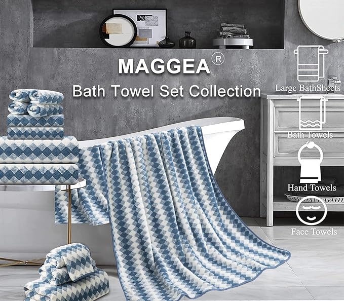 2Pcs Hand Towel 16"x31" Towel Set