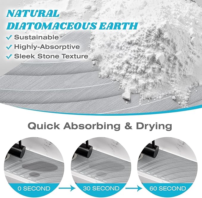 Stone Faucet Mat for Kitchen Sink