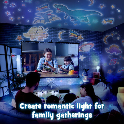 EUCOCO Dinosaur Toys for Boys, Dinosaur Night Light Kids Projector Baby Lights Projector Kids Toys for 1 2 3 4 5 6 Year Old Boys Birthday Gifts Sensory Lights for Autism Sensory Toys for Babies