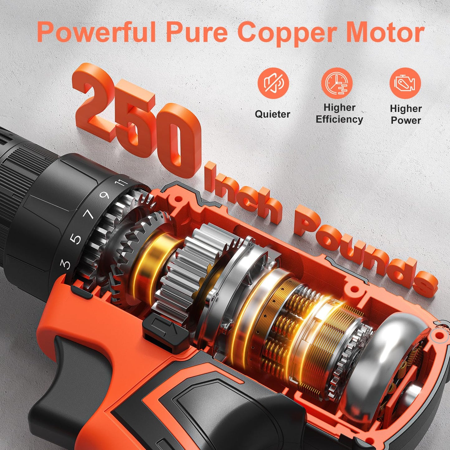 Cordless Drill, 12V Electric Screwdrivers Cordless, Rechargeable Power Mini Combi Drill and Screwdriver Set, 3/8" Keyless Chuck, 42Pcs Accessories, 2000mAh Battery Small Hand Drills Driver DIY Tools